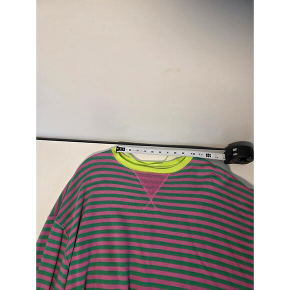 Free People We The Free Sweater Striped Oversized Baggy Sz L Casual Cozy Soft - Picture 4 of 7